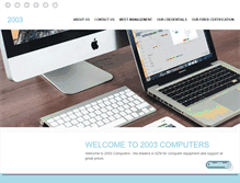 Tablet Screenshot of 2003computers.co.za